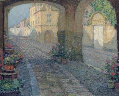 La Vieille Porte de Boutique - Henri Eugene Augustin Le Sidaner