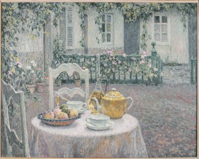 La nappe rose - Henri Eugene Augustin Le Sidaner