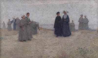 La promenade des orphelins, 1888 - Henri Eugene Augustin Le Sidaner