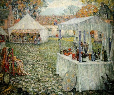Les Tentes, Gerberoy - Henri Eugene Augustin Le Sidaner