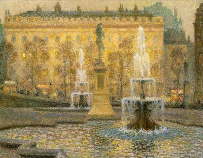 Trafalgar Square, Londres - Henri Eugene Augustin Le Sidaner