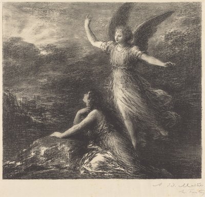 Début de « Paradis et la péri » (2e planche) - Henri Fantin-Latour