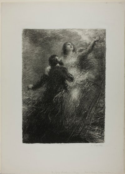 Finale du Vaisseau fantôme, deuxième planche - Henri Fantin-Latour