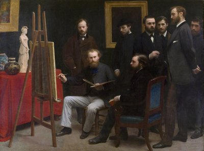 A Studio at Les Batignolles - Henri Fantin-Latour