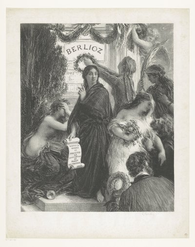 Affiche musicale Hector Berlioz - Ignace Henri Jean Fantin Latour
