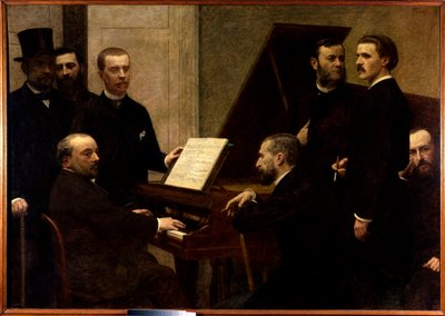 Autour du piano - Ignace Henri Jean Fantin Latour