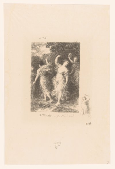 Bacchantes dansant et faisant de la musique - Ignace Henri Jean Fantin Latour