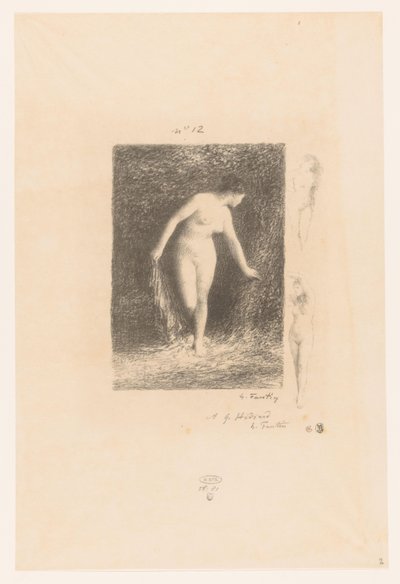 Diane se déshabillant pour se baigner Diane Gedichten van André Chénier Illustrations pour les Poésies d