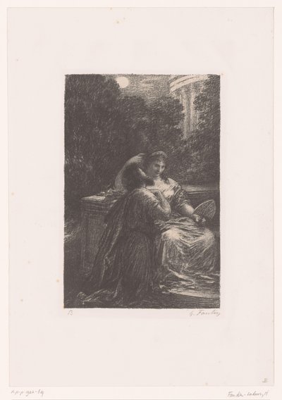 Didon et Énée au clair de lune - Ignace Henri Jean Fantin Latour