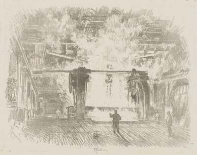 Travail de guerre anglais : Fabrication de plaques de blindage - Ignace Henri Jean Fantin Latour