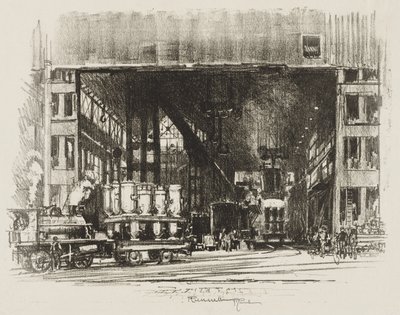 Travail de guerre anglais : Les Urnes, coulée de gros obus - Ignace Henri Jean Fantin Latour