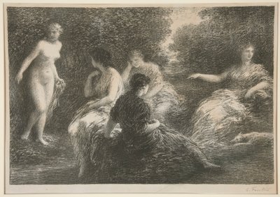 Cinq nymphes - Ignace Henri Jean Fantin Latour