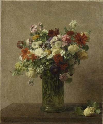 Fleurs de Normandie - Ignace Henri Jean Fantin Latour