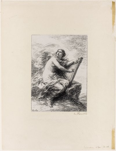 Inspiration, première planche - Ignace Henri Jean Fantin Latour