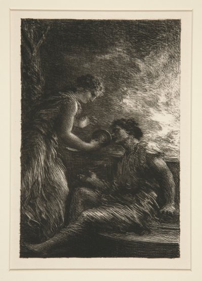 La Valkyrie : acte I, Sieglinde et Siegmund - Ignace Henri Jean Fantin Latour