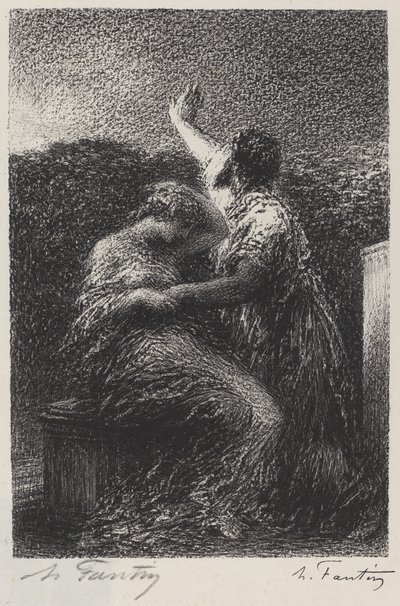 Le Mage Balthazar et Fatime - Ignace Henri Jean Fantin Latour