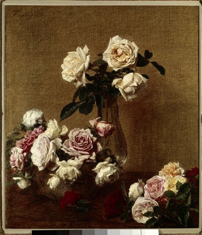 Les roses - Ignace Henri Jean Fantin Latour