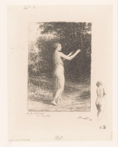 La Vierge de Lycus se promenant dans la nature - Ignace Henri Jean Fantin Latour