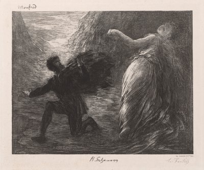 Manfred et Astarté - Ignace Henri Jean Fantin Latour
