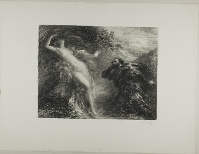 Manfred et Astartea, troisième planche - Ignace Henri Jean Fantin Latour