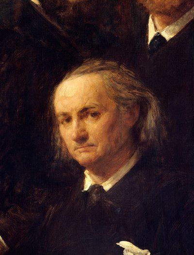 Portrait du poète Charles Baudelaire (détail) - Ignace Henri Jean Fantin Latour