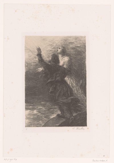 Senta et le Hollandais montent au ciel - Ignace Henri Jean Fantin Latour