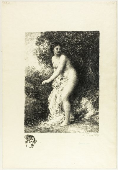 Baigneur debout, deuxième planche - Ignace Henri Jean Fantin Latour
