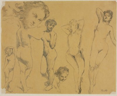 Études de nus féminins - Ignace Henri Jean Fantin Latour