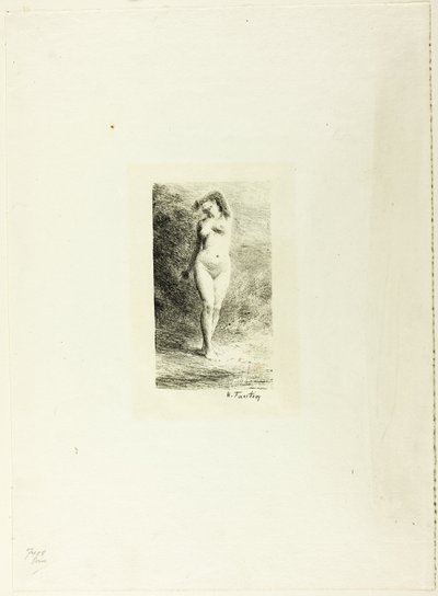 Étude de femme debout, vue de face - Ignace Henri Jean Fantin Latour