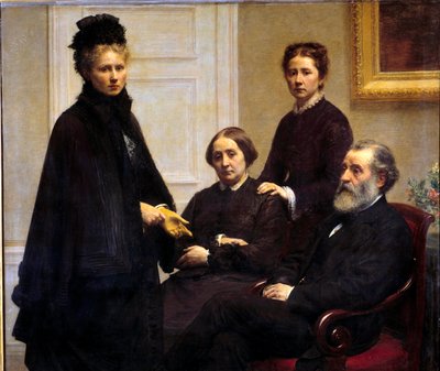 La famille Dubourg : M. et Mme Dubourg et leurs filles, Victoria, épouse de l
