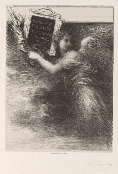 Le Génie de la musique - Ignace Henri Jean Fantin Latour