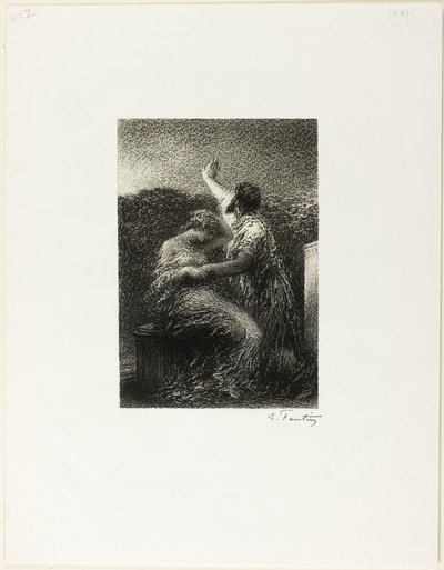 Le mage Balthasar et Fatima - Ignace Henri Jean Fantin Latour