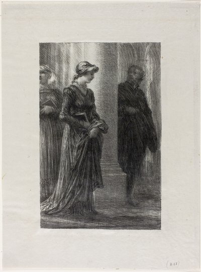 Les Maîtres chanteurs de Nuremberg, Acte I : Walther et Eva se rencontrent - Ignace Henri Jean Fantin Latour
