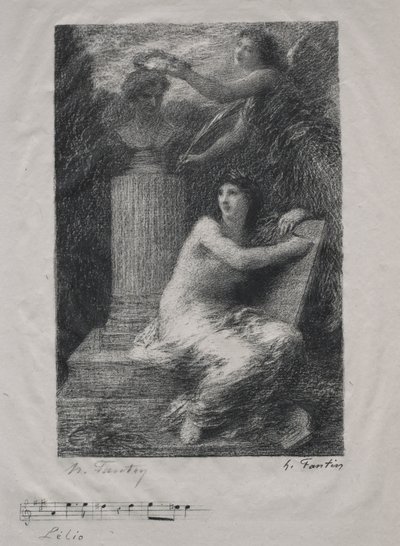 À Berlioz (Petite plaque) - Ignace Henri Jean Fantin Latour