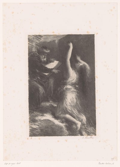 Le magicien Klingsor invoque Kundry (Parsifal. Acte II. Évocation de Kundry) - Ignace Henri Jean Fantin Latour