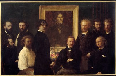 Hommage à Eugène Delacroix - Ignace Henri Jean Fantin Latour