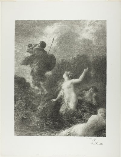 Le Crépuscule des dieux : Siegfried et les filles du Rhin - Ignace Henri Jean Fantin Latour