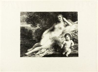 Vénus et Cupidon, deuxième planche - Ignace Henri Jean Fantin Latour