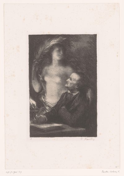 Wagner regarde sa muse - Ignace Henri Jean Fantin Latour