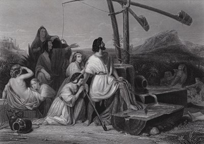 Moïse au pays de Madian - Henri Frederic (after) Schopin