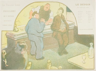 Fourth Performance: Le Devoir, for Le Théatre Libre - Henri Gabriel Ibels