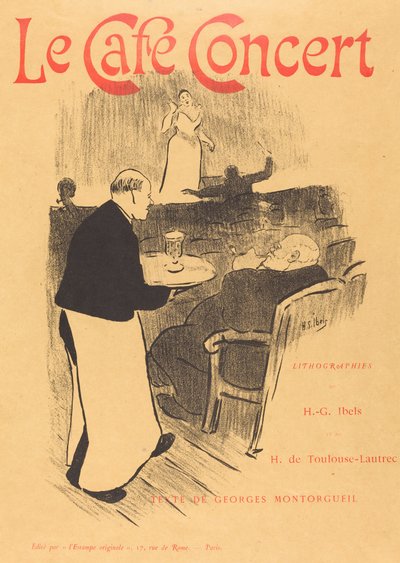 Le café concert : couverture illustrée - Henri Gabriel Ibels