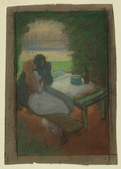 Amoureux dans une tonnelle - Henri Gabriel Ibels