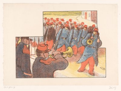 Parade militaire (Voorstellingen van het Théâtre Libre, Les Programmes du Théâtre Libre) - Henri Gabriel Ibels