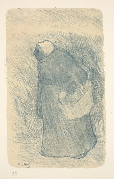 Paysanne avec une lampe - Henri Gabriel Ibels