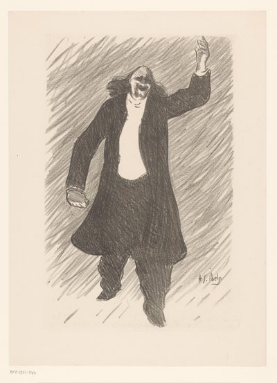 Portrait du chansonnier Marcel Legay - Henri Gabriel Ibels