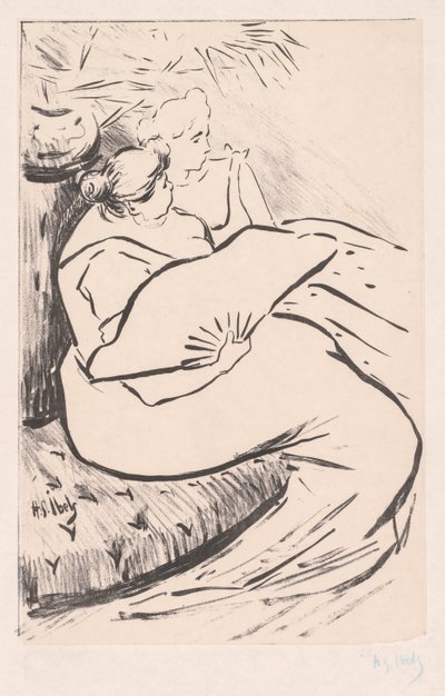 Femme Assise - Henri Gabriel Ibels