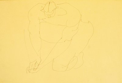 Homme Nu Agenouillé II - Henri Gaudier Brzeska