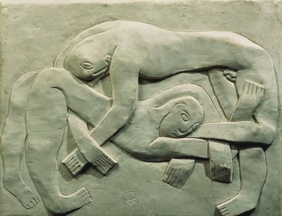 Les lutteurs - Henri Gaudier Brzeska