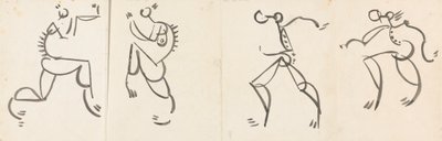 Frise de Quatre Figures Dansantes - Henri Gaudier Brzeska